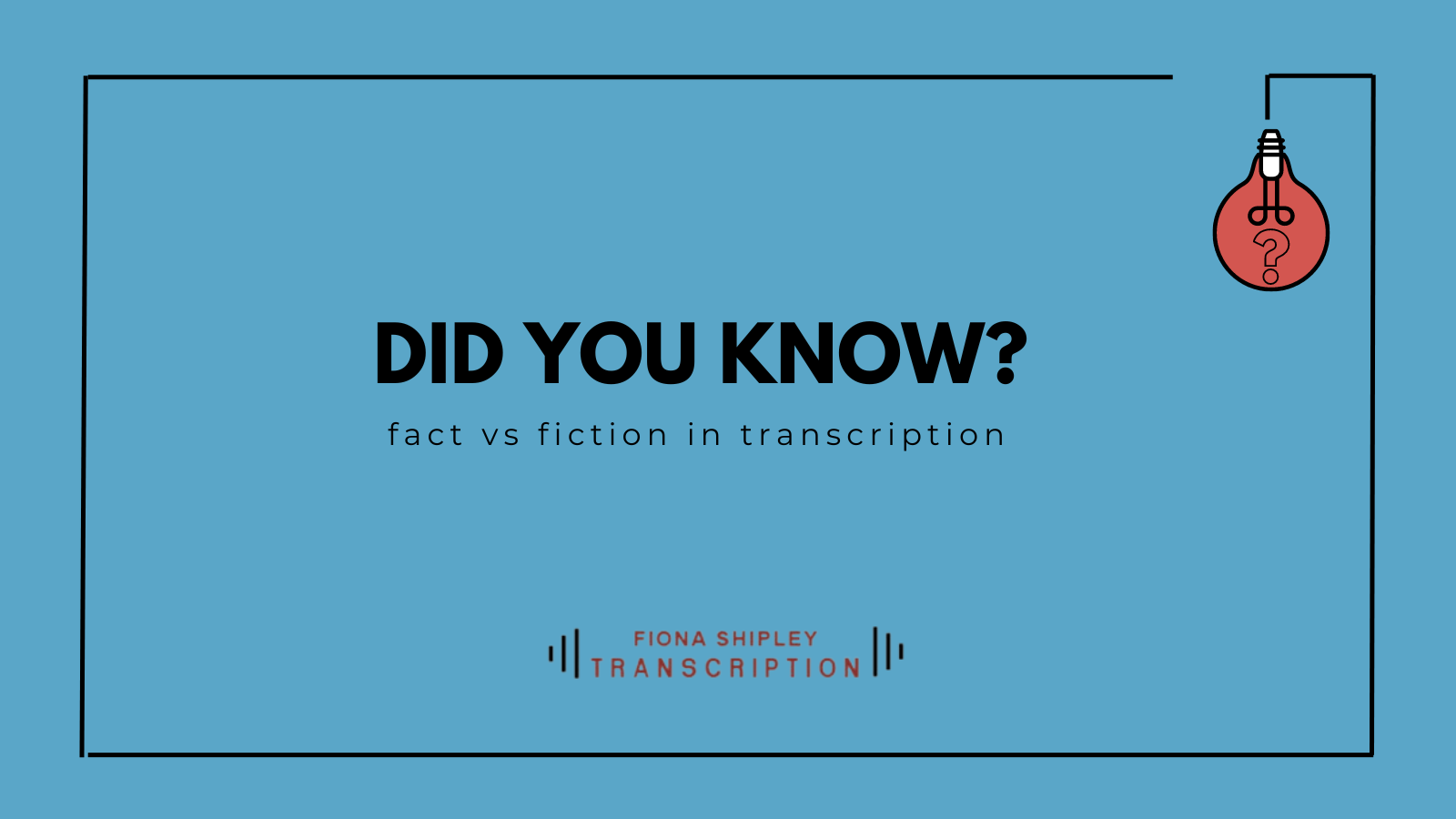 Myths of transcription